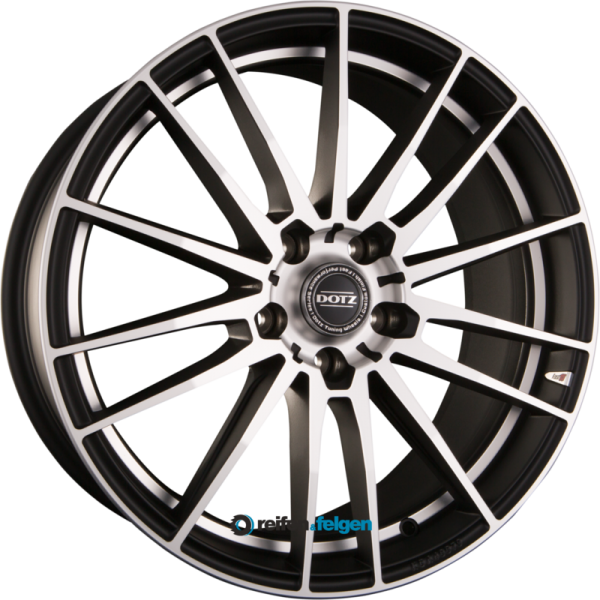 DOTZ FAST FIFTEEN 8.5x19 ET29 5x120 NB72.6 Black Matt Polished