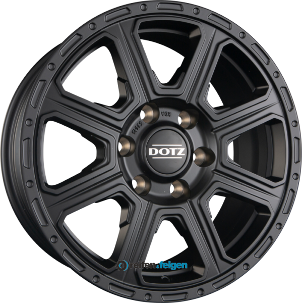 DOTZ KALAHARI 7x16 ET24 6x139.7 NB93.1 BLACK - Schwarz Matt