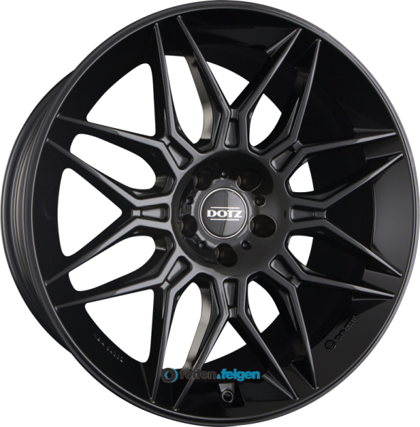 DOTZ LONGBEACH 10.5x22 ET20 5x112 NB66.6 BLACK - Schwarz Glänzend