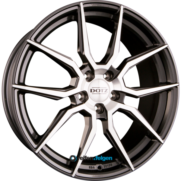 DOTZ MISANO 8x18 ET48 5x112 NB70.1 DARK GunmETal Polished