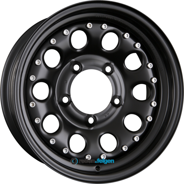DOTZ MODULAR BEADLOCK 7x17 ET35 5x120 NB65.1 Black - Offroad Stahlfelge