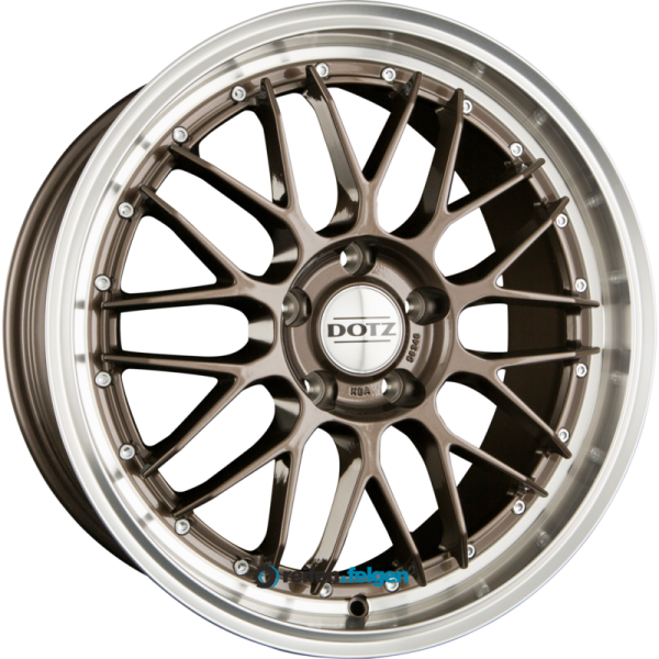 DOTZ REVVO 9.5x20 ET35 5x112 NB70.1 Bronze Polished Lip
