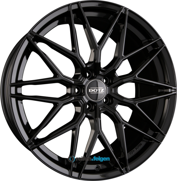 DOTZ SUZUKA 8.5x19 ET47 5x120 NB72.6 BLACK - Schwarz Glänzend