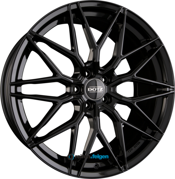 DOTZ SUZUKA 8x18 ET45 5x108 NB70.1 BLACK - Schwarz Glänzend