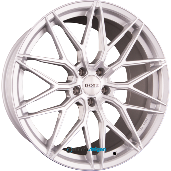 DOTZ SUZUKA 9.5x19 ET44 5x112 NB70.1 BLAZE - Silber Frontpoliert