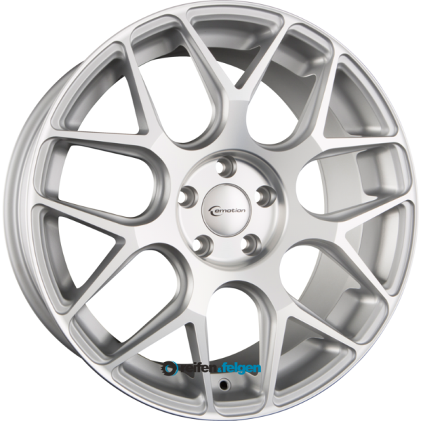 EMOTION-WHEELS MASH 8.5x19 ET35 5x112 NB72.6 Silber Matt Frontpoliert