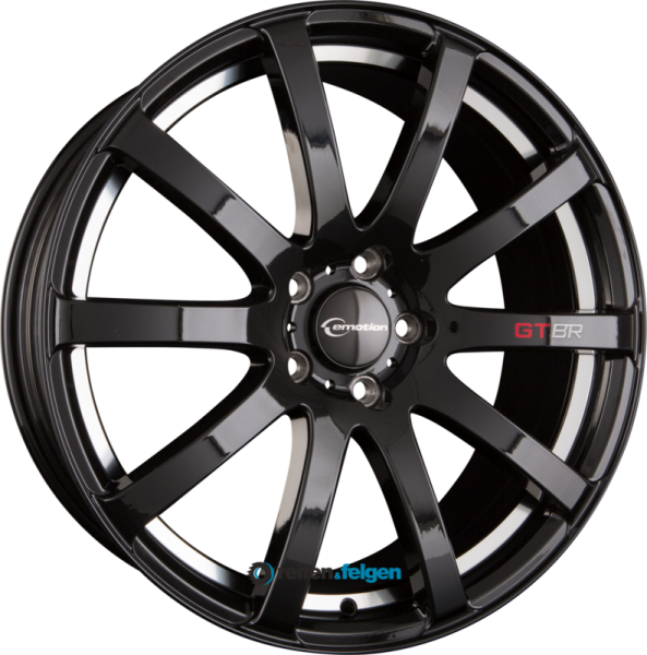 EMOTION-WHEELS STRADA 8x19 ET45 5x112 NB70.1 Schwarz Glänzend Undercut