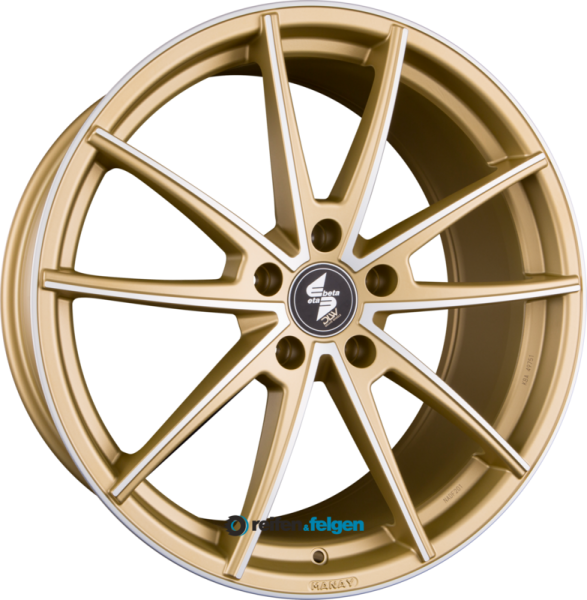 ETA BETA MANAY 10.5x20 ET48 5x130 NB71.6 Gold Matt Full Polish