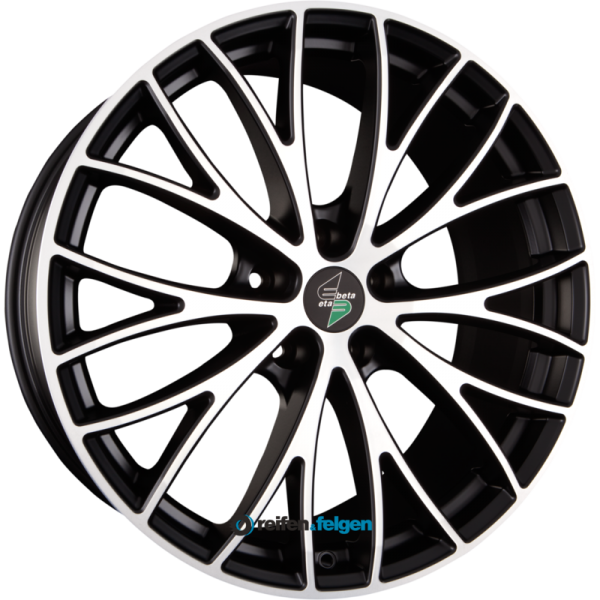 ETA BETA PIUMA 8.5x18 ET45 5x112 NB73.1 Mattschwarz Polish - Black Matt Polish
