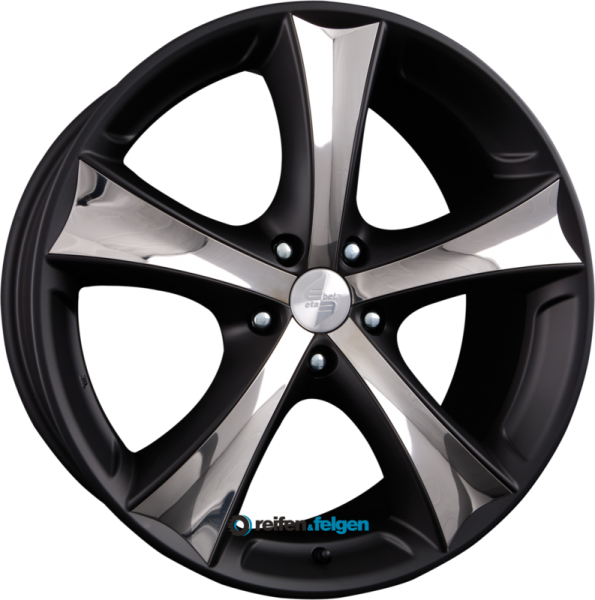 ETA BETA TETTSUT X-BLACK 8.5x18 ET45 5x120 NB65.1 Schwarz Matt mit Edelstahl-Inlays