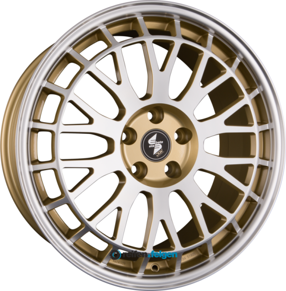 ETA BETA UNIT 8.5x19 ET35 5x112 NB78.1 Shiny Gold Lip Face Polished