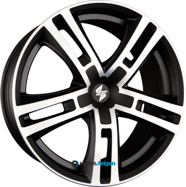 ETA BETA URIEL 10x22 ET40 5x112 NB78.1 Black Matt Full Polish