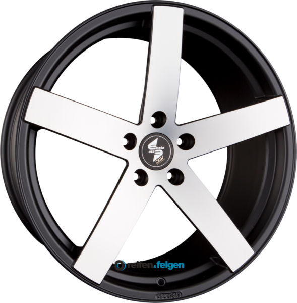 ETA BETA UROS 9x20 ET35 5x112 NB78.1 Black Matt Full Polished