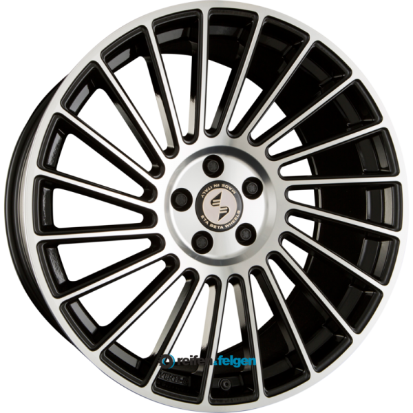 ETA BETA VENTI-R 7.5x18 ET38 4x100 NB67.1 Shiny Black Polish