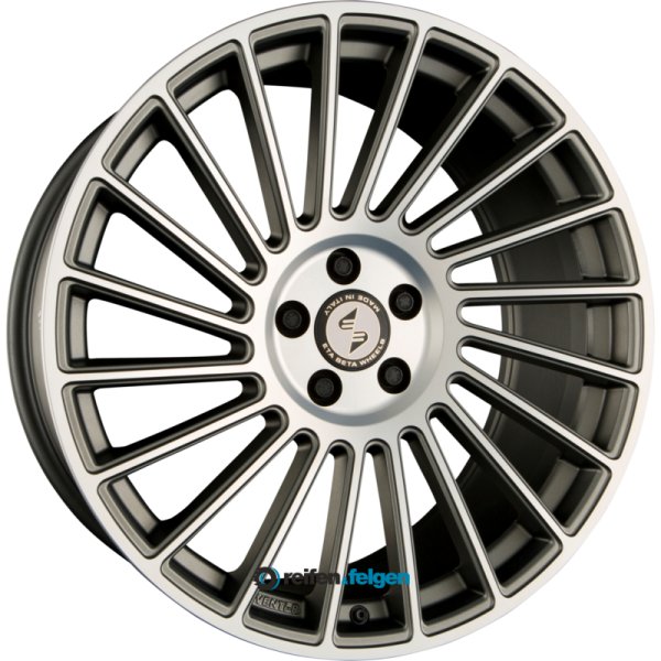 ETA BETA VENTI-R 8.5x19 ET42 5x120 NB65.1 Anthracite Matt Full Polish