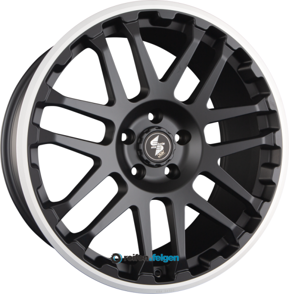 ETABETA COMBAT 10x22 ET15 5x112 NB66.6 Black Matt Lip Polish werk91-4 10x22 ET15 5x112 Alufelge Schwarz