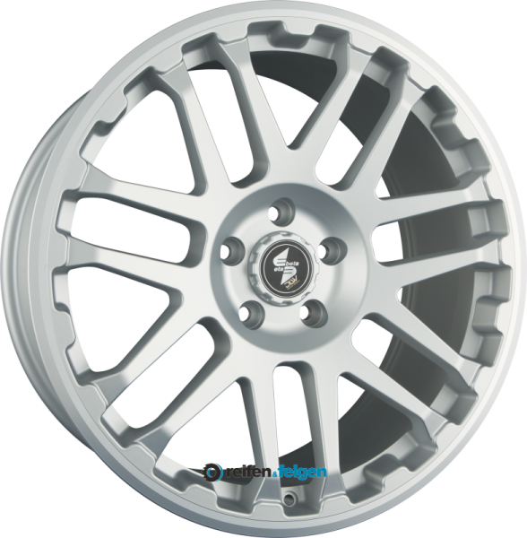 ETABETA COMBAT 8x17 ET50 5x112 NB66.6 Silver Matt Lip Polish werk91-4 8x17 ET50 5x112 Alufelge Silber