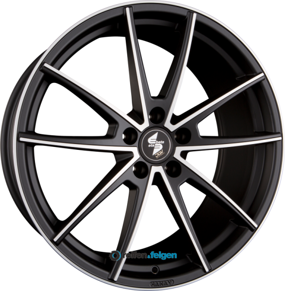 EtaBeta MANAY 8.5x19 ET35 5x120 NB65.1 Black Matt Full Polish
