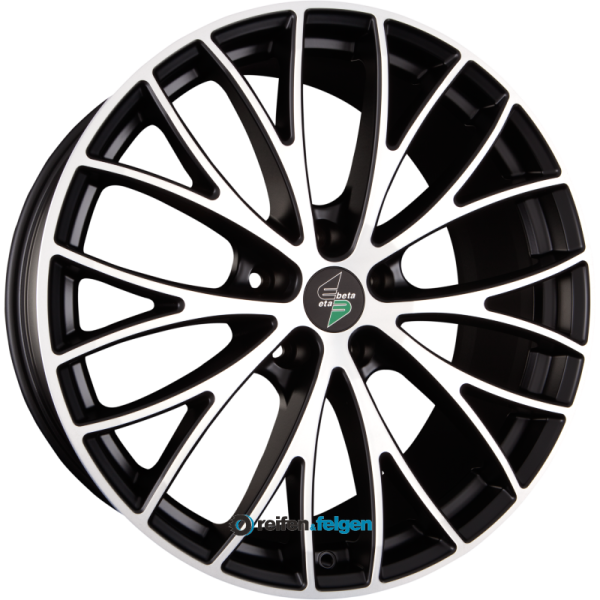 ETABETA PIUMA 11.5x22 ET20 5x130 NB71.6 Black Matt Full Polish