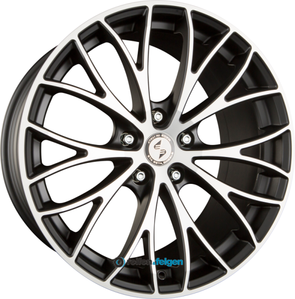 EtaBeta PIUMA 8.5x19 ET25 5x112 NB78.1 Black Matt Full Polish