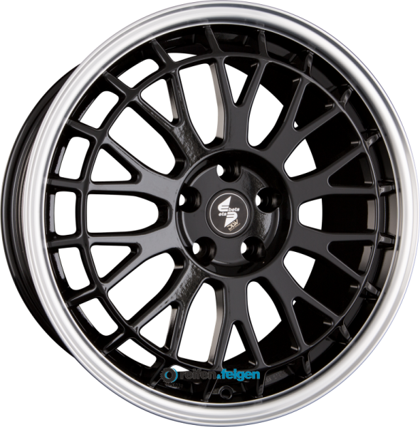 EtaBeta UNIT 8.5x19 ET45 5x112 NB78.1 Shiny Black Lip Polished