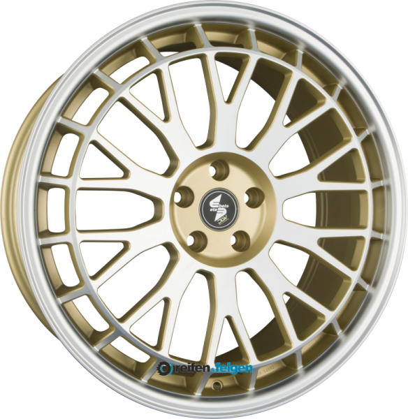 EtaBeta UNIT 9x21 ET40 5x112 NB66.6 Gold Matt Lip Spokes Polished