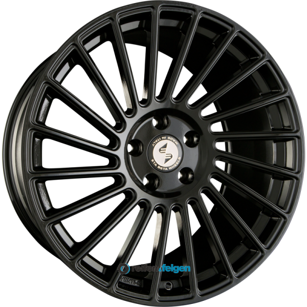 EtaBeta VENTI-R 7.5x18 ET38 5x100 NB67.1 Black Shiny - Glanzschwarz