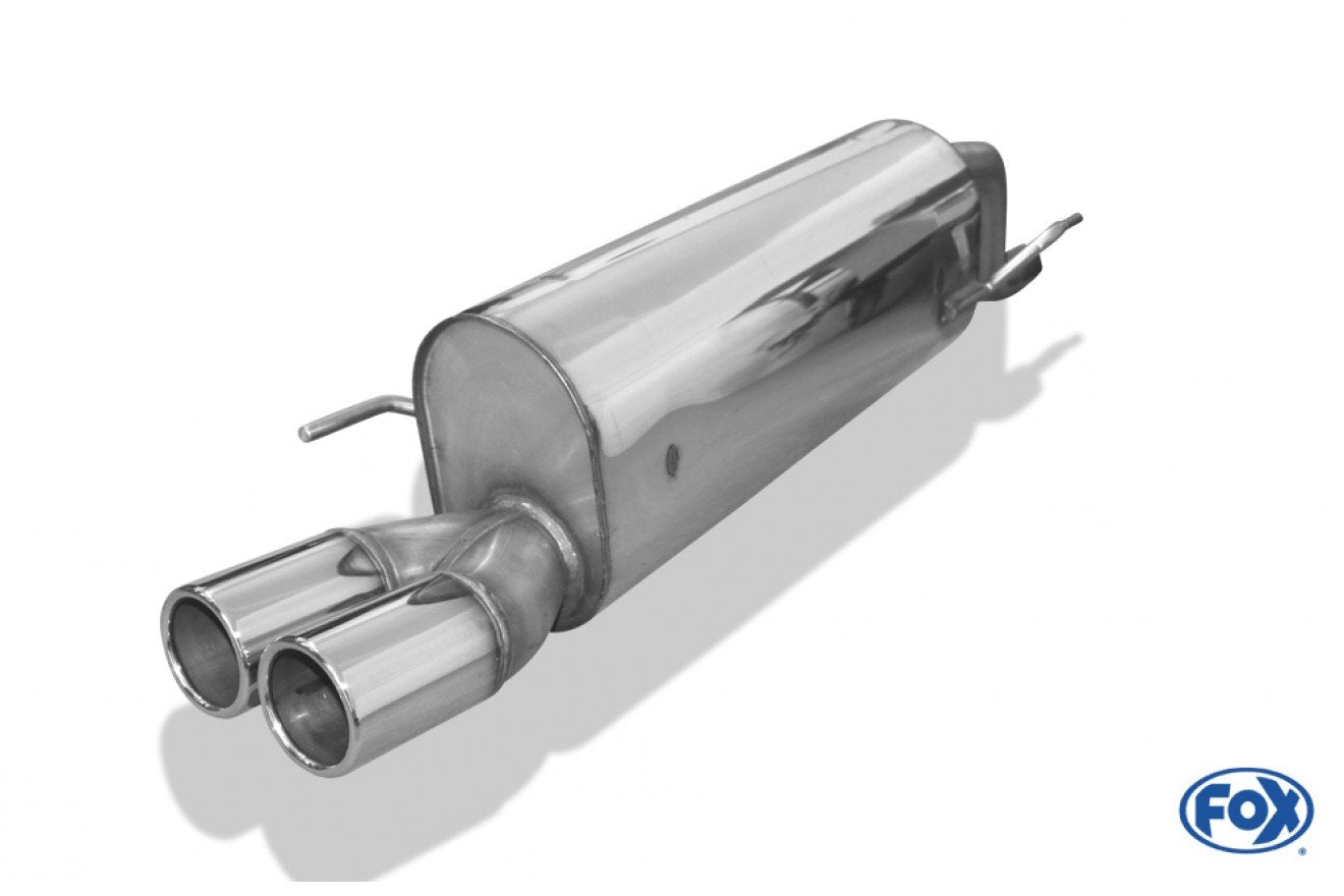Fox Auspuff Sportauspuff Endschalldämpfer für Fiat Grande Punto 199 Benziner 1.2