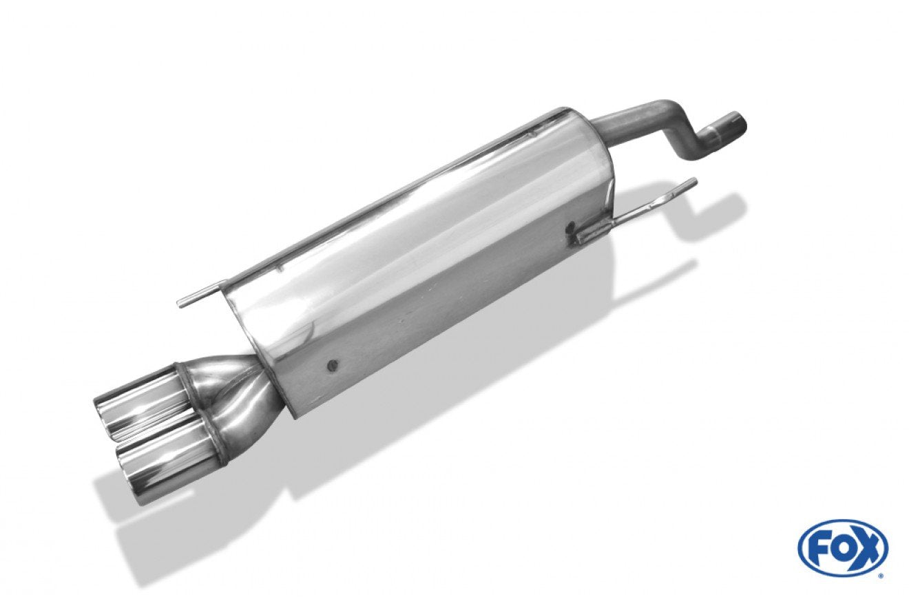Fox Auspuff Sportauspuff Endschalldämpfer für Fiat Grande Punto 199 Benziner 1.2