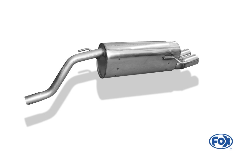 Fox Auspuff Sportauspuff Endschalldämpfer für Fiat Grande Punto 199 1,4l