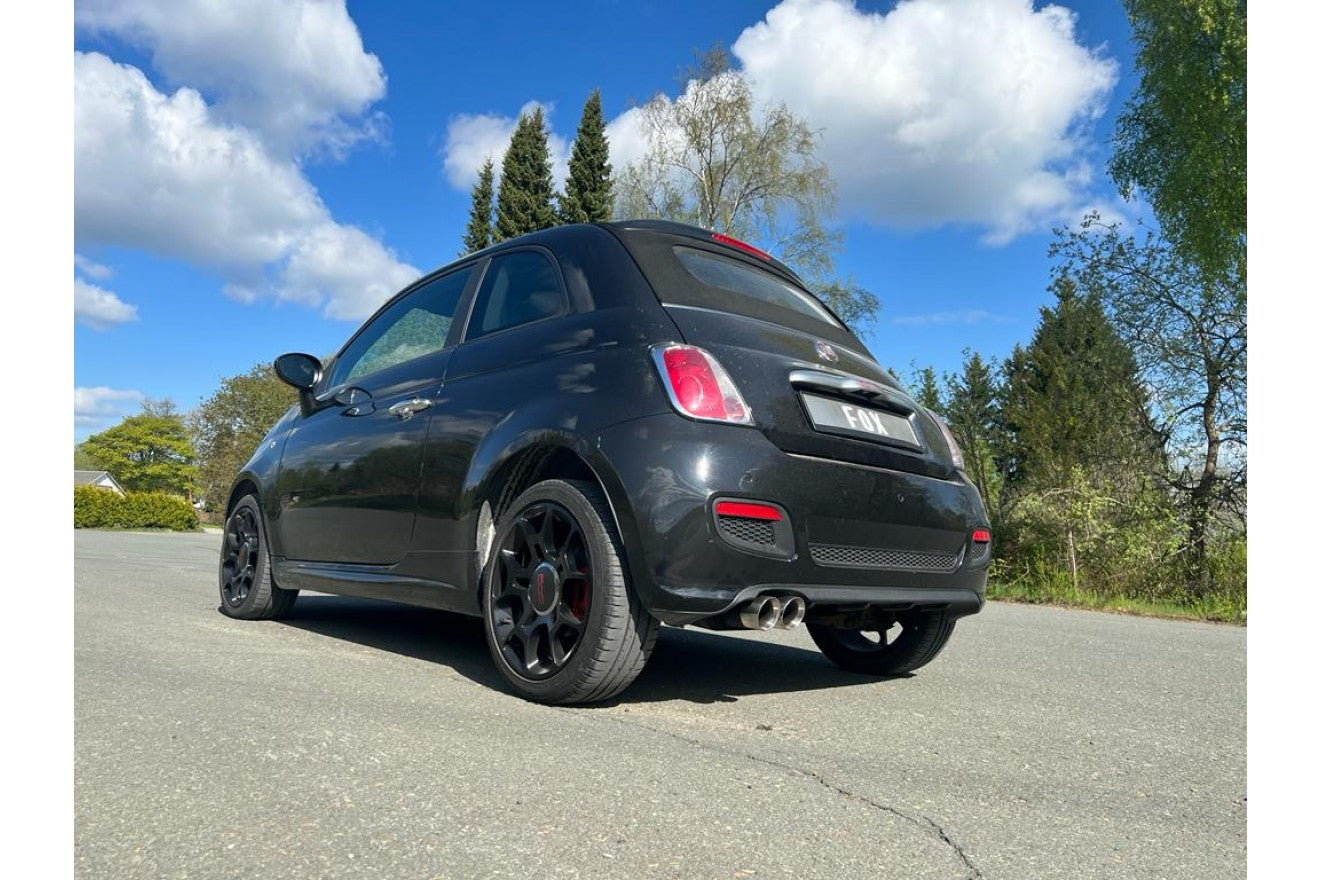 Fox Auspuff Sportauspuff Komplettanlage für Fiat 500 500C 0,9l 77kW