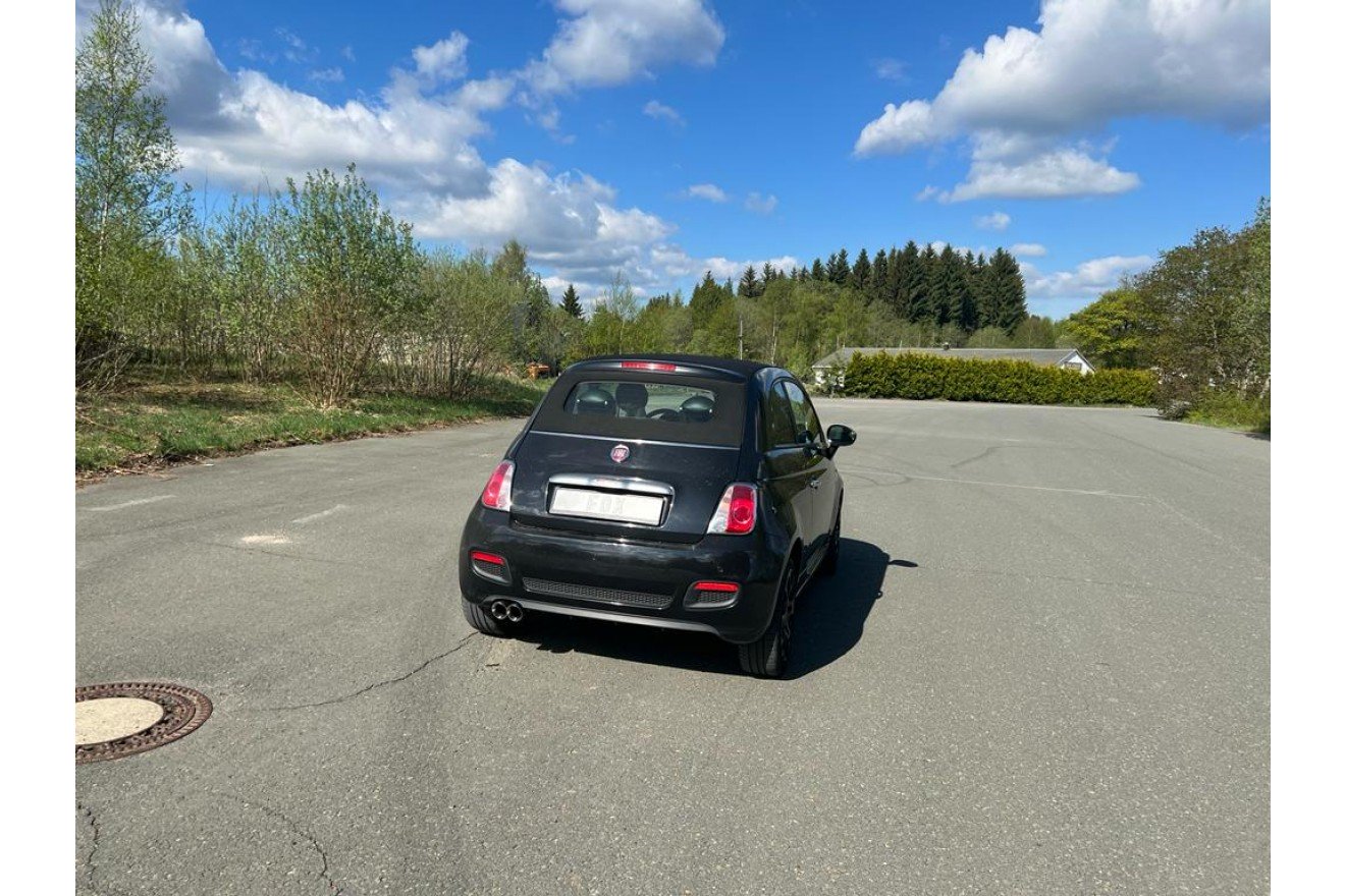 Fox Auspuff Sportauspuff Komplettanlage für Fiat 500 500C 0,9l 77kW