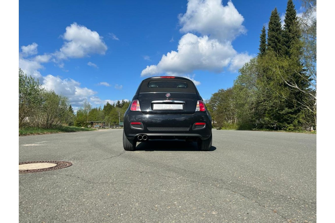 Fox Auspuff Sportauspuff Komplettanlage für Fiat 500 500C 0,9l 77kW