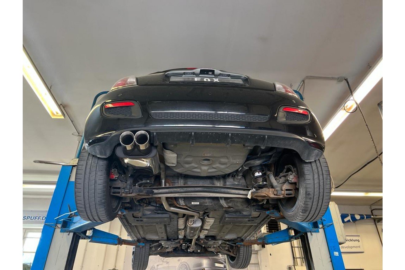 Fox Auspuff Sportauspuff Komplettanlage für Fiat 500 500C 0,9l 77kW