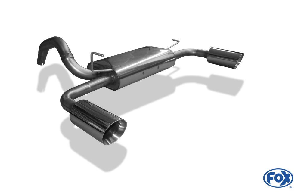Fox Auspuff Sportauspuff Endschalldämpfer für Fiat 500 Abarth 1.4l 99kW