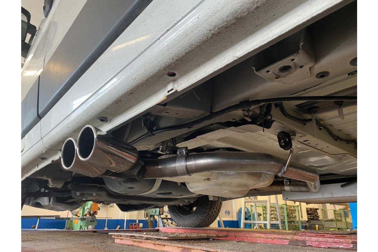 Fox Duplex Endrohrsystem für Fiat Ducato Wohnmobil Endrohr Ausgang zur Seite 2.3