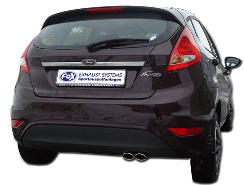 Fox Auspuff Sportauspuff Endschalldämpfer für Ford Fiesta VII Sport 1.2l 44/60kW