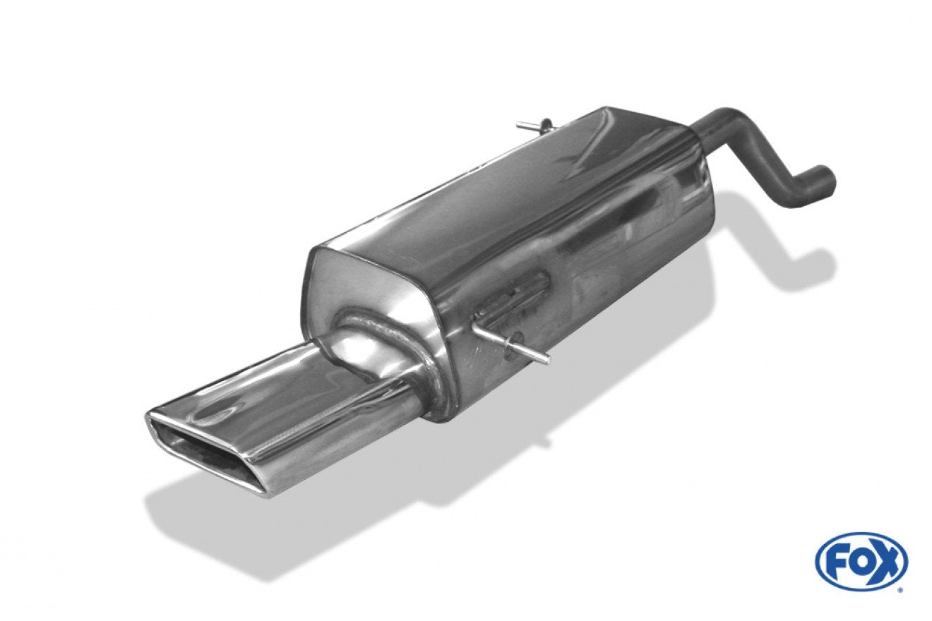 Fox Auspuff Sportauspuff Endschalldämpfer für Ford Fiesta 7 Sport 1.6l D 55 66kW