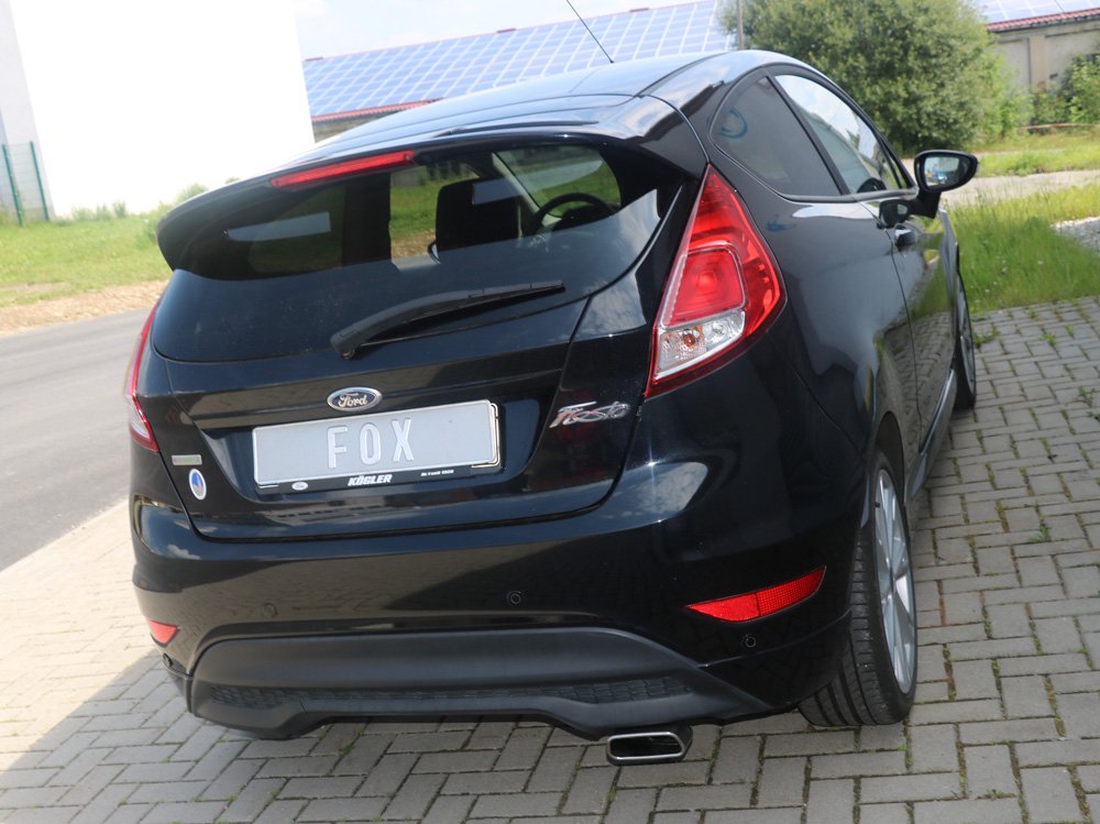Fox Auspuff Sportauspuff Endschalldämpfer für Ford Fiesta 7 Sport 1.6l D 55 66kW