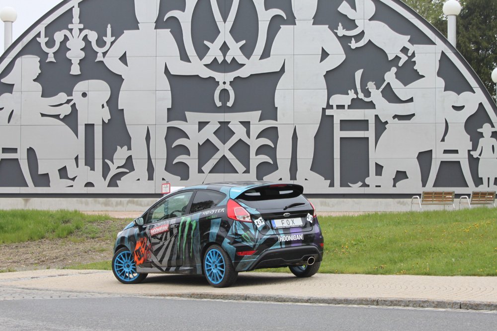 Fox Auspuff Sportauspuff Endschalldämpfer für Ford Fiesta Fiesta 7 ST 1.6l 134kW