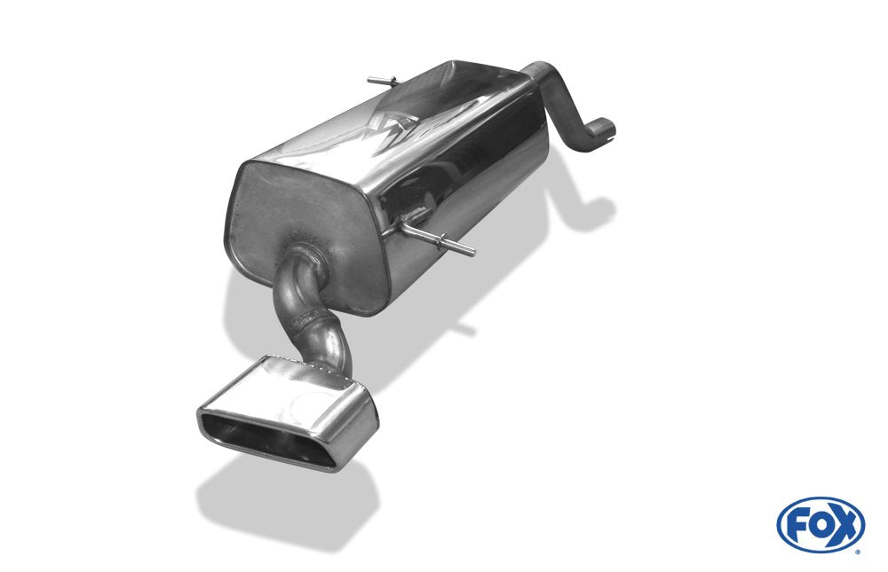 Fox Auspuff Sportauspuff Endschalldämpfer für Ford Fiesta 7 Sport 1.6l D 55 66kW