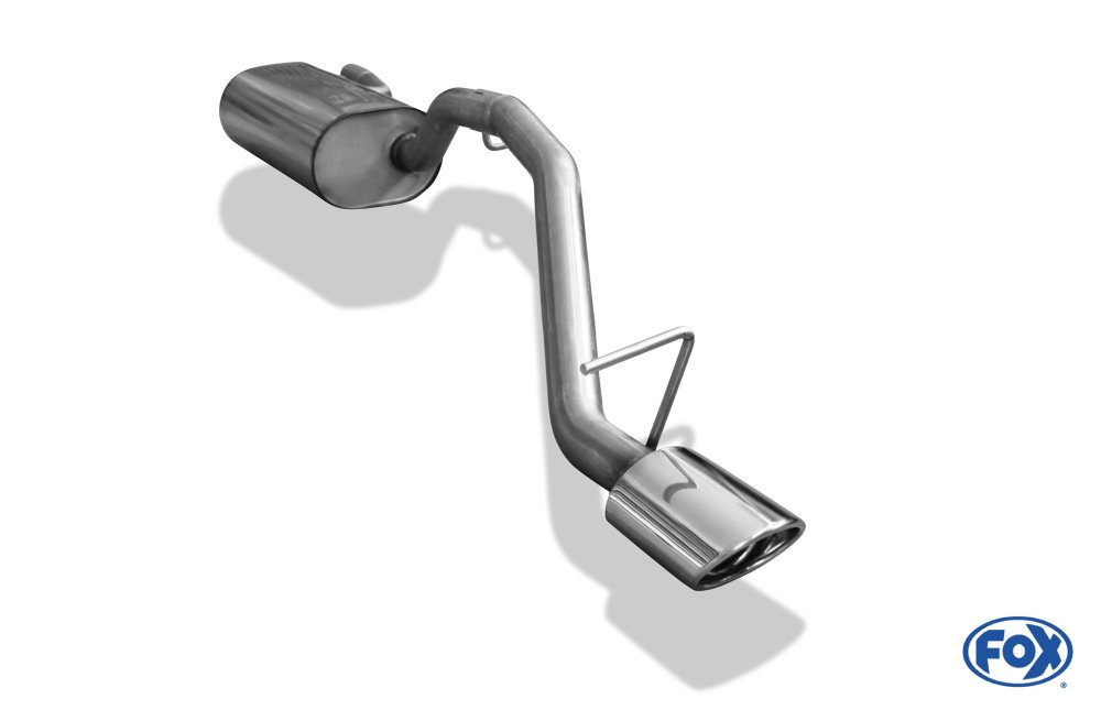 Fox Auspuff Sportauspuff Endschalldämpfer für Ford Focus 2 Fließheck 1,4 1,6 1,8