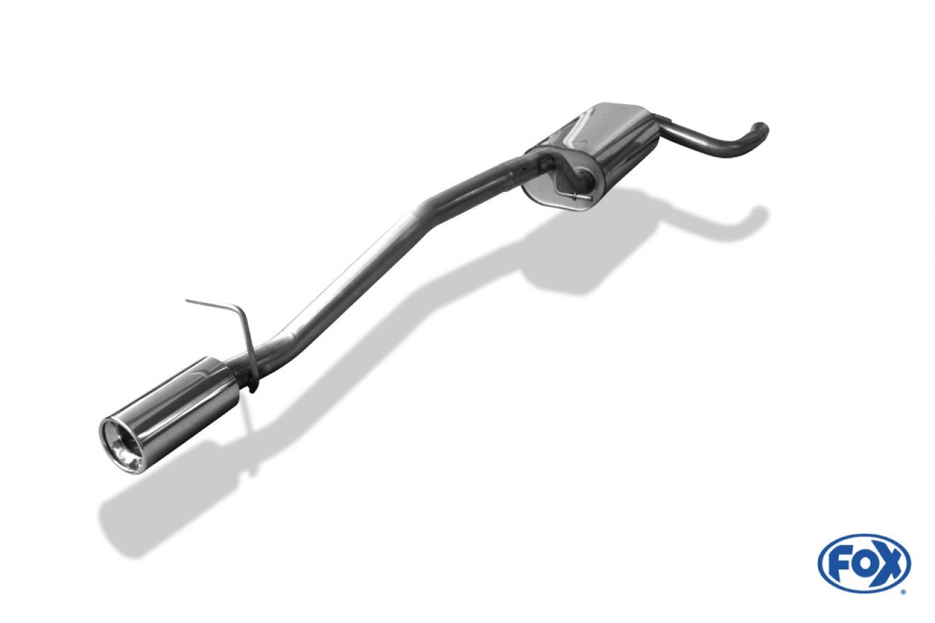 Fox Auspuff Sportauspuff Endschalldämpfer für Ford Focus 2 Tunier 1.4 1.6 1.8