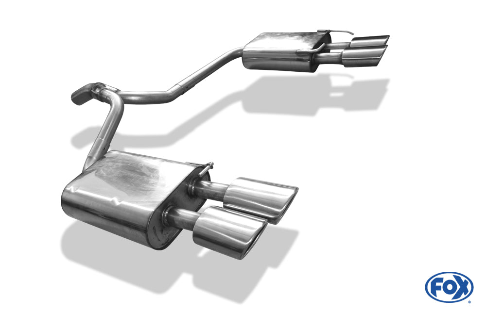 Fox Duplex Auspuff Sportauspuff Endschalldämpfer für Ford Mondeo 4 Turnier