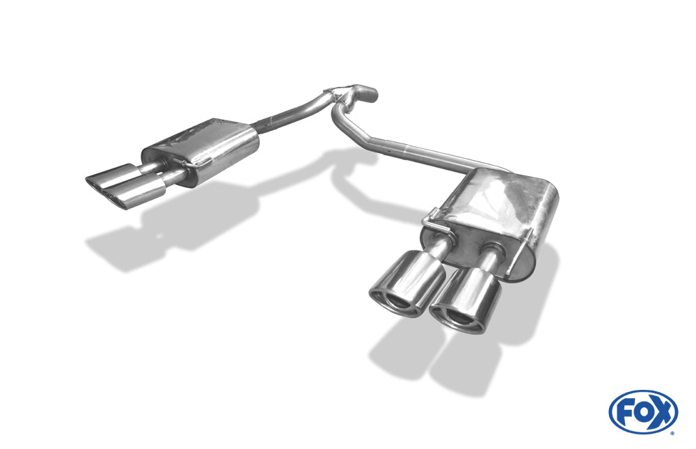 Fox Duplex Auspuff Sportauspuff Endschalldämpfer für Ford Mondeo 4 Turnier