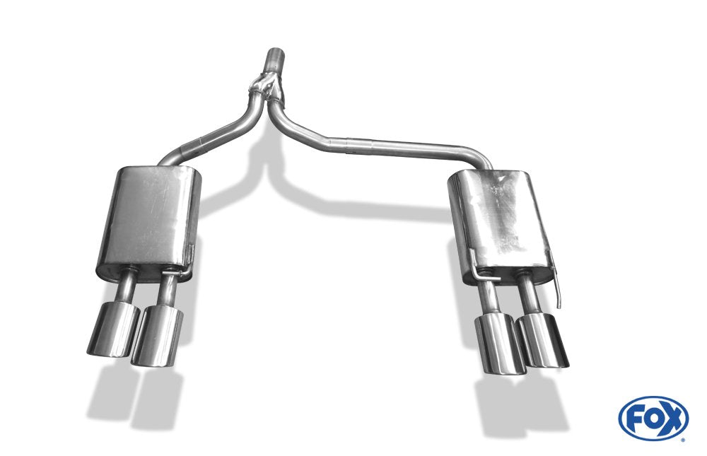 Fox Duplex Auspuff Sportauspuff Endschalldämpfer für Ford Mondeo 4 Turnier