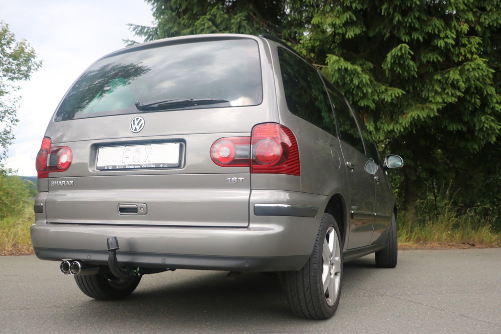 Fox Auspuff Sportauspuff Endschalldämpfer für VW Sharan 7M - 4-Motion
