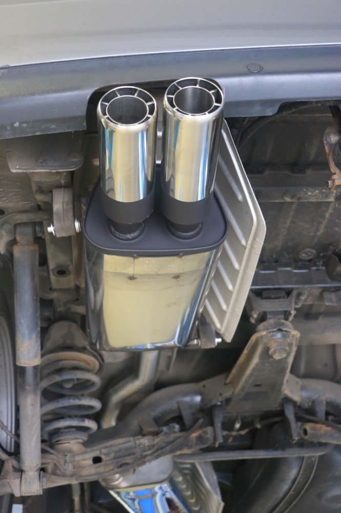 Fox Auspuff Sportauspuff Endschalldämpfer für VW Sharan 7M - 4-Motion