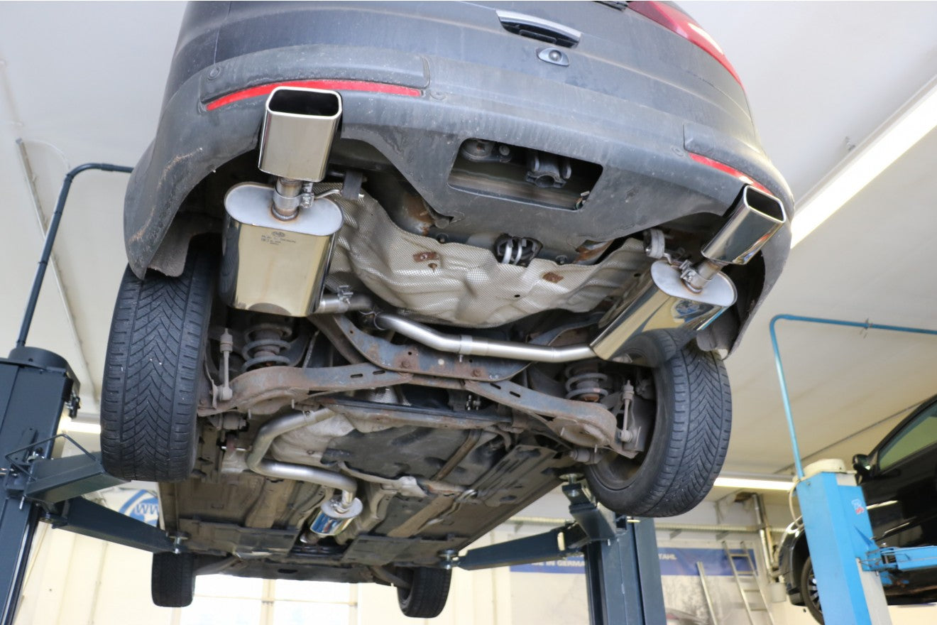 Fox Duplex Auspuff Sportauspuff Endschalldämpfer für Ford Galaxy II WA6 2.0 2.2