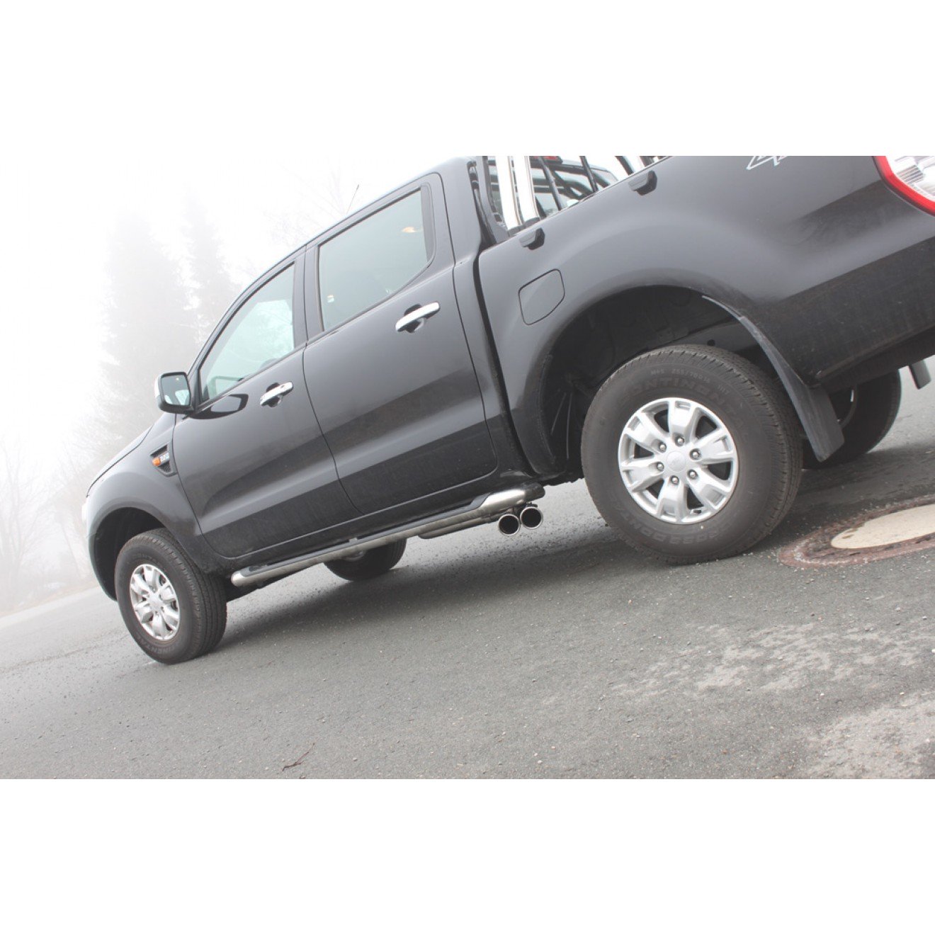 Fox Auspuff Sportauspuff Endschalldämpfer Sidepipe für Ford Ranger Doppelkabine